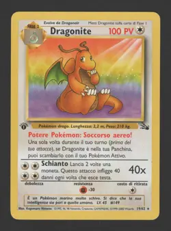 Dragonite Fossil 1ª Edizione 19/62 ITA - Carta Pokemon Rara - Image 1