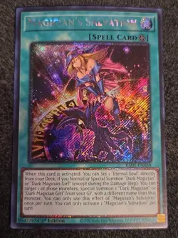 Yugioh! Magician's Salvation - RA01-EN068 - Platinum Secret Rare - 1st Edition N - Image 1