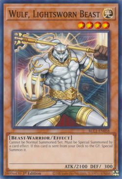 Wulf, Lightsworn Beast (BLC1-EN058) - Common First ed. Yu-Gi-Oh! - Image 1