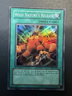Yugioh - Wild Nature's Release IOC-033 Super Rare 1st Edition LP - Image 1