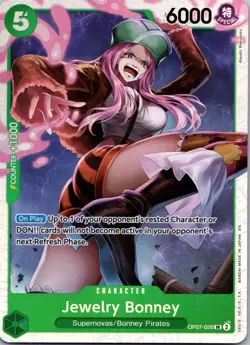 Jewelry Bonney OP07-026 SR One Piece TCG NM - Image 1