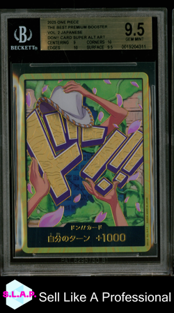 NICO ROBIN GOLD DON!! SUPER ALT ART ONE PIECE 2025 PRB02 VOL. 2 JAP BGS 9.5 - Image 1