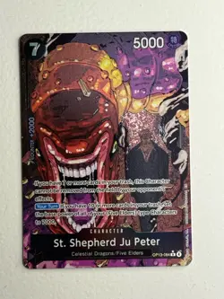 St. Shepherd Ju Pete Alt Art OP13-084 Carrying On His Will One Piece TCG - Image 1