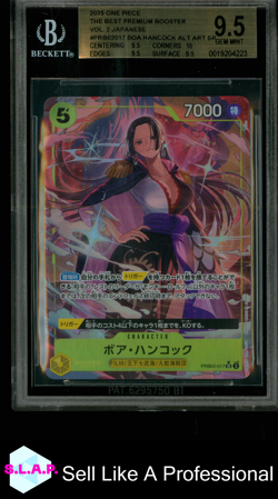BOA HANCOCK ALT ART SR ONE PIECE PRB02-017 2025 PRB02 VOL. 2 JAPANAESE BGS 9.5 - Image 1