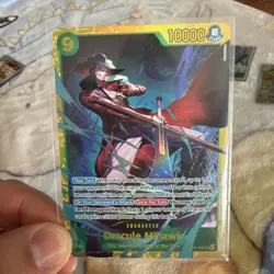 Dracule Mihawk Secret (SEC) OP14-119 The Azure Sea's Seven English Foil LP - Image 2