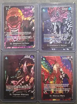 One Piece CCG (Op-13) 4 Demon god Alt Arts, Nusjuro, Ju Peter, Warcury, Mars NM - Image 2