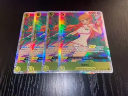 4x Nami OP08-106 SR Playset NM One Piece TCG - Image 1