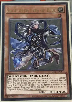 Yu-Gi-Oh -Sage with Eyes of Blue - OP27-EN001 - Ultimate Rare - Unlimited - NM - Image 1