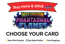 Pokemon TCG Phantasmal Flames Choose Your Card Singles | NM Bulk Discount - Image 1