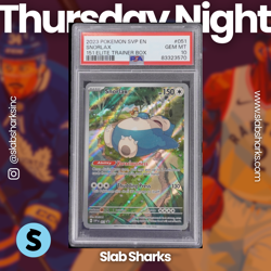 2023 POKEMON SV BLACK STAR PROMOS - SVP EN #051 SNORLAX 151 ETB PROMO PSA 10 - Image 1
