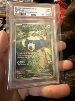 Pokemon SVP EN 151 Snorlax 051 Elite Trainer Box ETB Black Star Promo 051 PSA 9 - Image 1