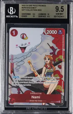 2022-23 ONE PIECE PROMOS GIFT COLL 2023 P #OP01016 NAMI BGS 9.5 - Image 1