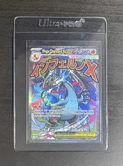 Pokemon TCG Mega Charizard X EX 023 Black Star UPC Promo Ultra Rare Holo Card NM - Image 1