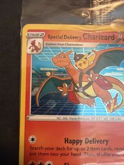 Special Delivery Charizard Pokemon Center Promo Card Sealed SWSH075 - sealed - Image 2