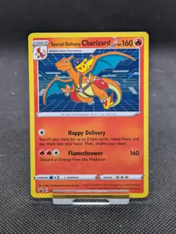 Special Delivery Charizard SWSH075 Black Star Promo Pokemon Card *New* - Image 1