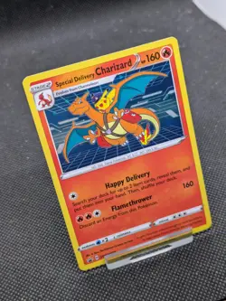 Special Delivery Charizard SWSH075 Black Star Promo Pokemon Card *New* - Image 2