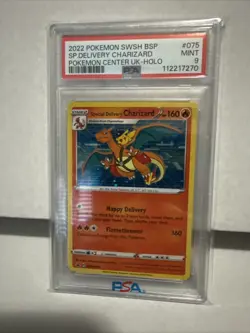 Special Delivery Charizard Promo Holo Pokemon Card SWSH075 PSA 9 MINT - Image 1