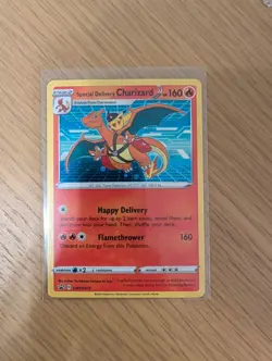 Special Delivery Charizard SWSH075 Black Star Promo Pokemon Card *New* - Image 3