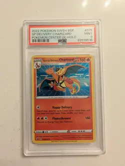 Special Delivery Charizard Promo Holo Pokemon Card SWSH075 PSA 9 MINT - Image 1