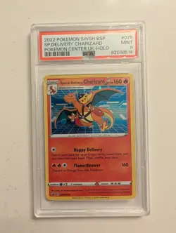 Special Delivery Charizard Promo Holo Pokemon Card SWSH075 PSA 9 MINT - Image 2