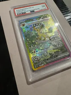 Pokemon TCG Leafeon EX Prismatic Evolutions SIR Card PSA 9 Mint #144/131 - Image 4