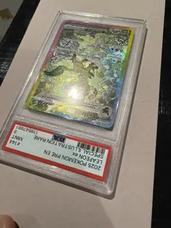 Pokemon TCG Leafeon EX Prismatic Evolutions SIR Card PSA 9 Mint #144/131 - Image 5