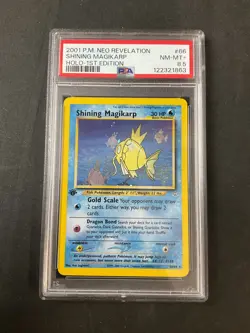 PSA 8.5 Pokemon TCG Neo Revelation #66/64 Shining Magikarp 1st Edition - Image 1