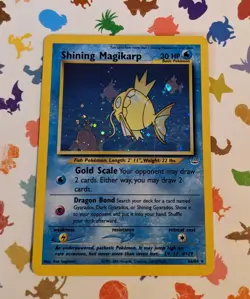 Pokemon TCG Shining Magikarp 66/64 Neo Revelation Unl English 2001 *Damaged* - Image 1