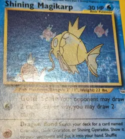 Pokemon TCG Shining Magikarp 66/64 Neo Revelation Unl English 2001 *Damaged* - Image 4