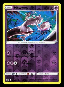 Mewtwo 056/172 Brilliant Stars NM Reverse Holo Pokemon Card TCG - Image 1