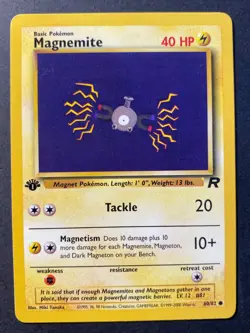 Magnemite 60/82 1st Edition Team Rocket - Pokemon Card WOTC - Near Mint - - Image 1