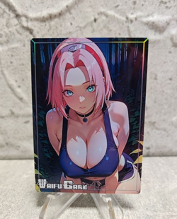 Sakura Trading Card Waifu Goddess Story Anime Girl holo Karte Manga Full Art - Image 1