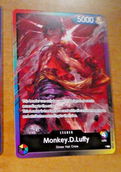 ONE PIECE ENGLISH CARD GAME CARTE PROMO Monkey D. Luffy P LEADER L EN NM - Image 1