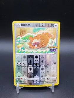 Bidoof 059/078 Pokemon Go DITTO Pealable Reverse Holo NM Pokemon Card - Image 1