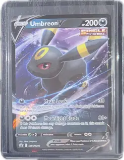 Umbreon V SWSH203 Pokemon TCG Sword & Shield Black Star Promo Near Mint+ Card - Image 1