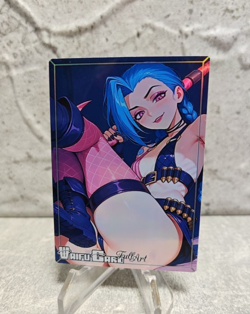 Jinx Trading Card Waifu Goddess Story Anime Girl holo Karte Manga Full Art - Image 1