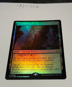 Magic the Gathering MTG Overgrown Tomb x1 Rare FOIL Card NM/M Eclipsed - Image 1