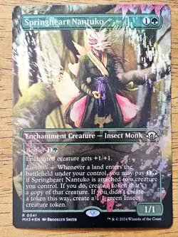 MTG Springheart Nantuko (Borderless) - Modern Horizons 3 #341 Magic Card Rare NM - Image 1