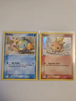 Mudkip 56/106 Torchic 69/106 EX Emerald Reverse Holo Stamped Pokemon Card - Image 1