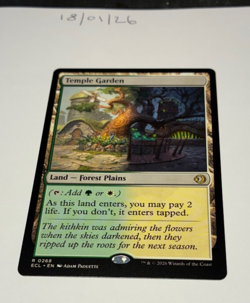 Magic the Gathering MTG Temple Garden x1 Rare Card NM/M Eclipsed - Image 1