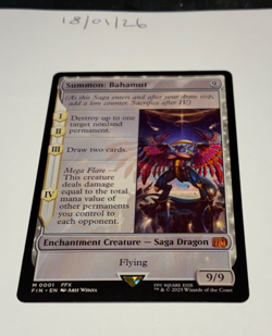 Magic the Gathering MTG Summon: Bahamut x1 Mythic Card NM/M Final - Image 1