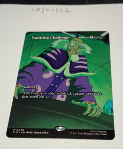 Magic the Gathering MTG Taunting Challenge x1 Borderless Card NM/M Avatar - Image 1