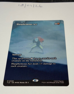 Magic the Gathering MTG Blasphemous Act x1 Borderless Card NM/M Avatar - Image 1
