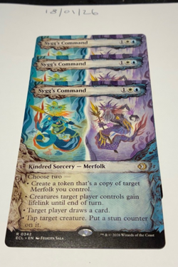 Magic the Gathering MTG Sygg's Command x3 Rare Showcase Cards NM/M - Image 1