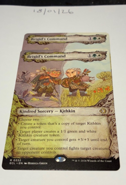 Magic the Gathering MTG Brigid's Command x2 Rare Showcase Cards NM/M - Image 1