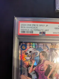 PSA 10 ONE PIECE Card Boa Hancock OP07-051 Comic Parallel Manga Alt Art Japanese - Image 5