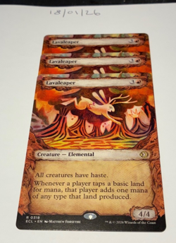 Magic the Gathering MTG Lavaleaper x3 Rare Showcase Cards NM/M - Image 1
