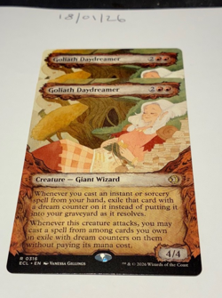 Magic the Gathering MTG Goliath Daydreamer x2 Rare Showcase Cards NM/M - Image 1