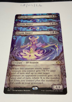 Magic the Gathering MTG Gloom Ripper x3 Rare Showcase Cards NM/M - Image 1