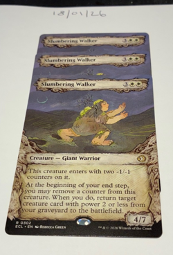Magic the Gathering MTG Slumbering Walker x3 Rare Showcase Cards NM/M - Image 1